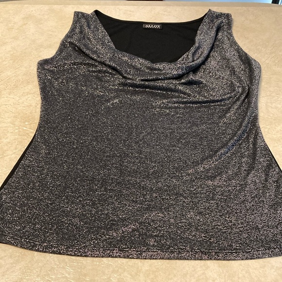 ALLOY Tops - Sleeveless top with metallic front